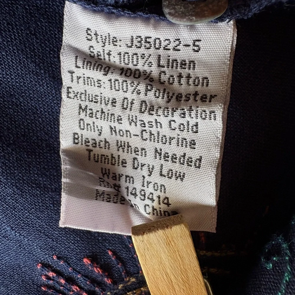 Johnny Was Flawed Dress Tunic Flaws - Picture 4 of 16